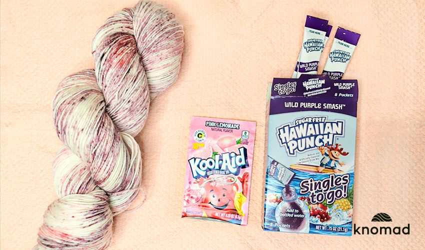 Alternate Processes - How to dye yarn with Kool Aid Drink Mix Powder?