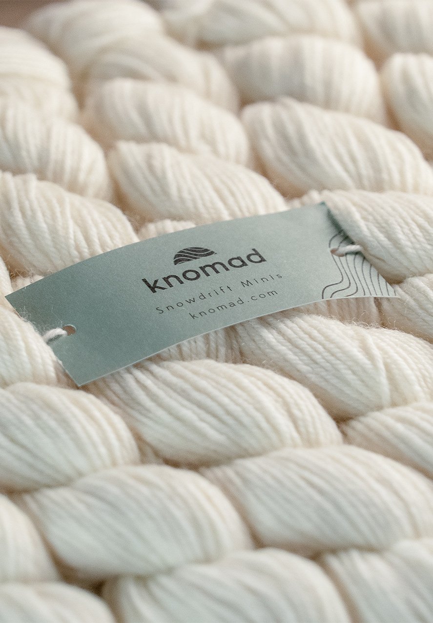 knomad yarns undyed yarn, bare yarn