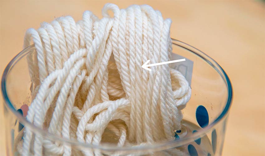 saturated yarn and unsaturated yarn