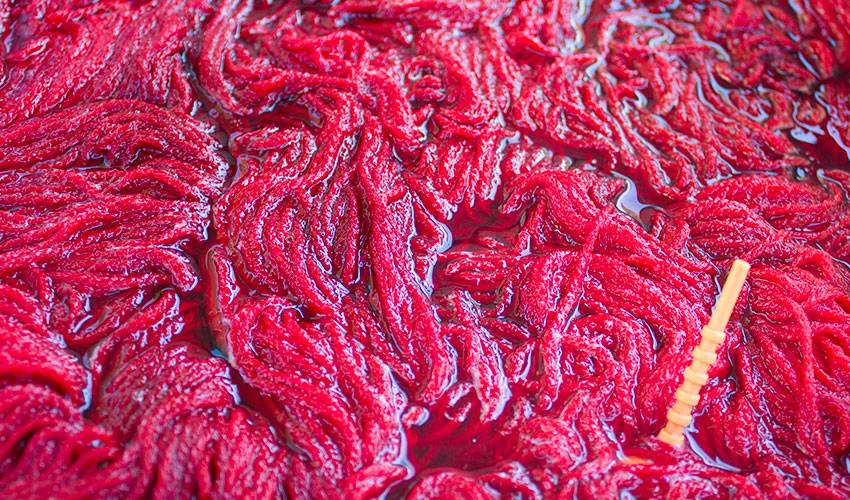 marshmallow dye knomad yarn