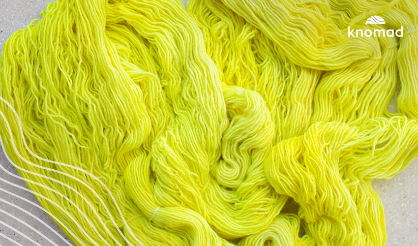 How to Dye EGRET Organic Merino Yarn Neon Yellow