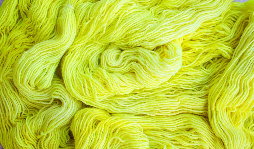 Dye Yarn Neon Yellow
