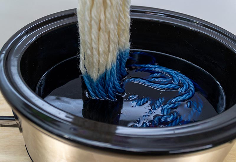 Dyeing Yarn in a Slow Cooker
