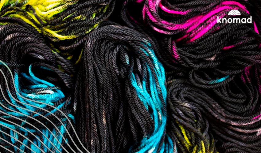 How to Dye a Grunge Inspired Layered Yarn on Superwash Merino Wool
