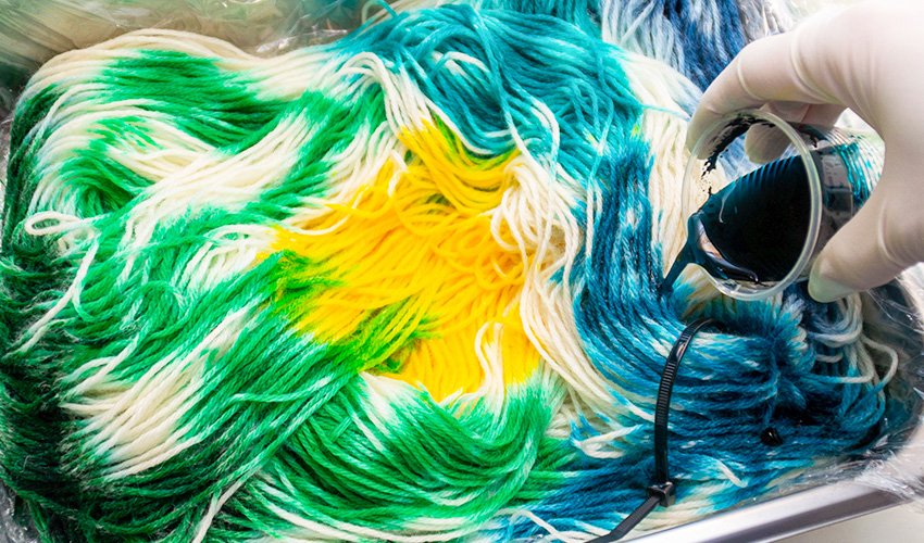 how to dyeing dk yarn