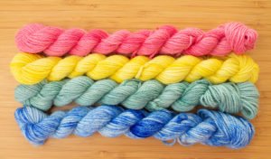finished dyed skeins