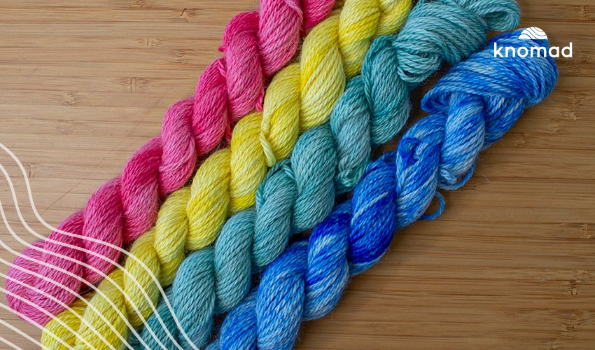 How to Dye Latte Baby Alpaca Mini Skeins Holiday Colors