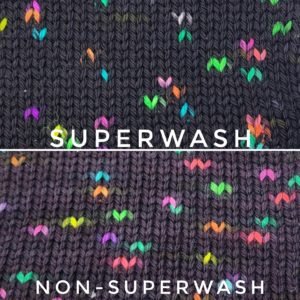 superwash vs non superwash swatch tile