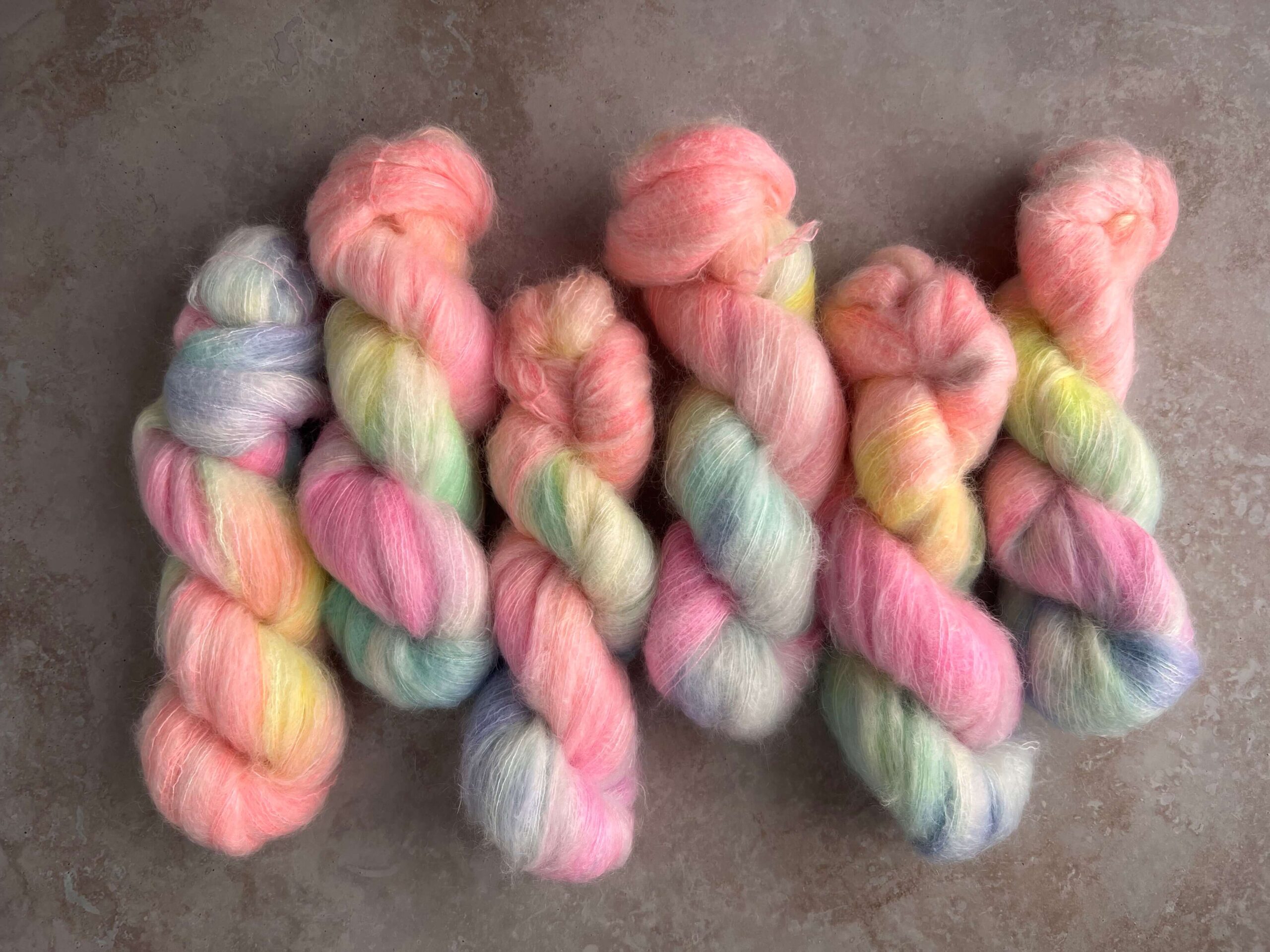 Nicole Studio Samples Variegated, Multi Colored Yarn 