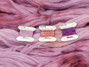 cropped - Color chips on opened skein