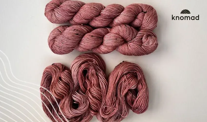Preparing a silk yarn (Sand Dune) for dye and how to shift a dye shade